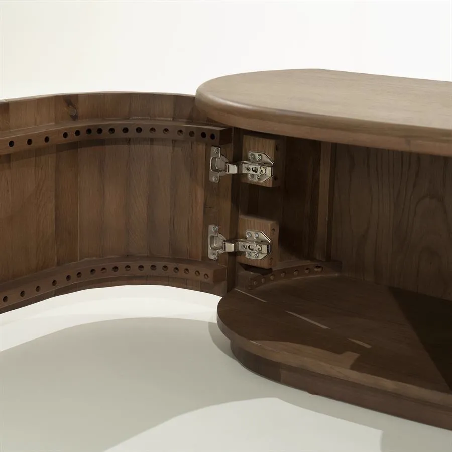 TV unit Josh 240 cm - brown - Eleonora