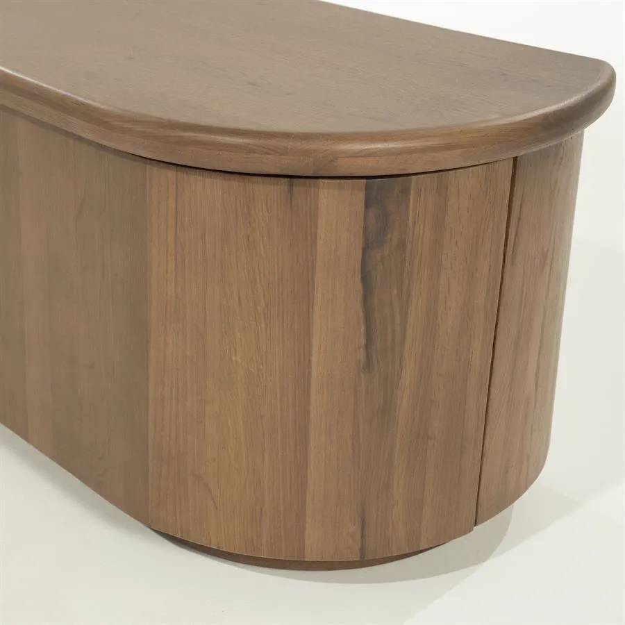 TV unit Josh 240 cm - brown - Eleonora