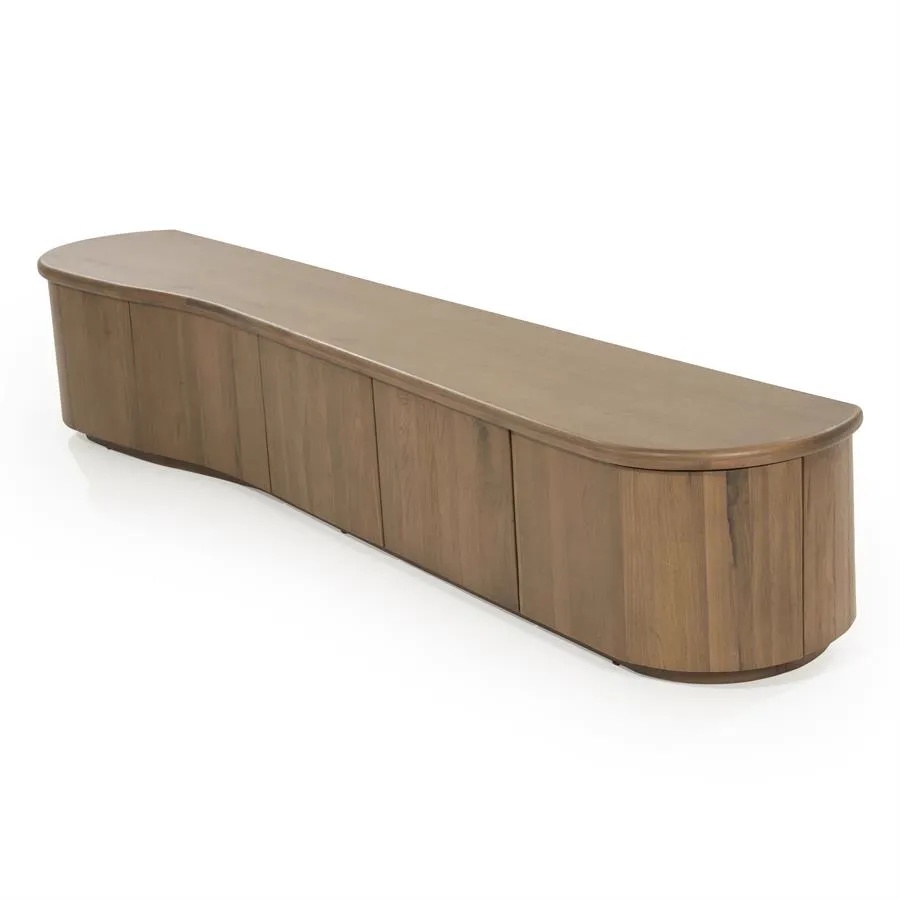TV unit Josh 240 cm - brown - Eleonora
