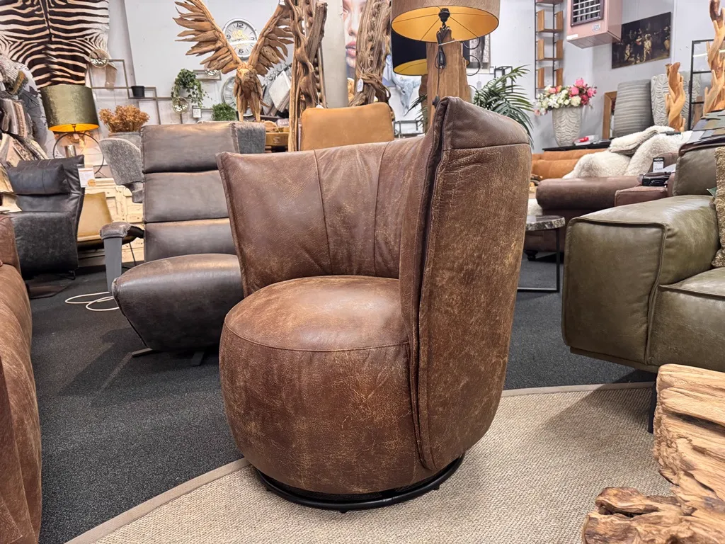 Drehsessel Bern | Africa Leder - Zitform, foto 4