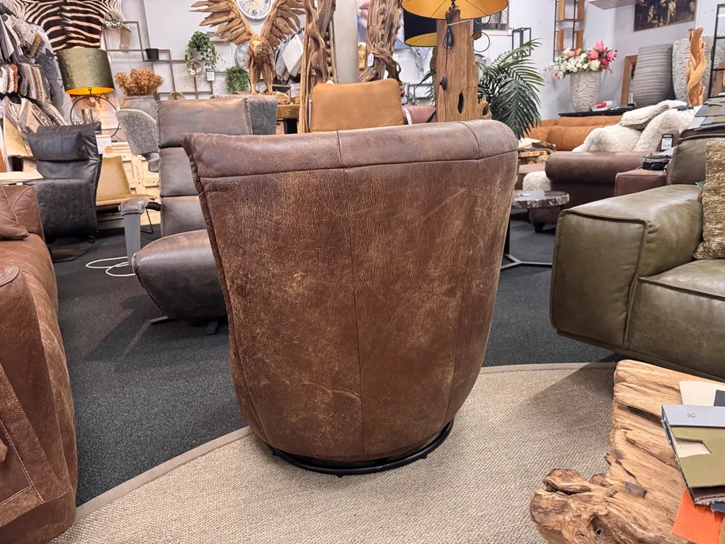 Drehsessel Bern | Africa Leder - Zitform, foto 3