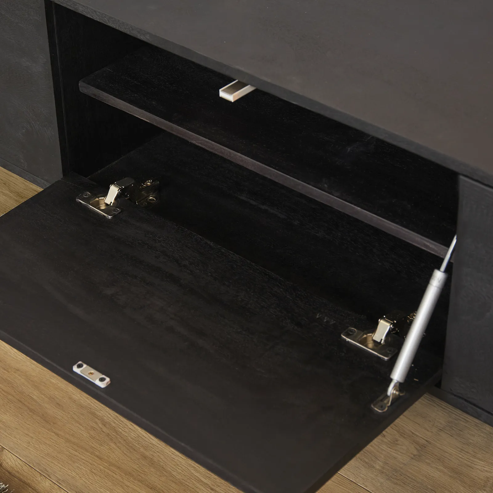 Floating TV unit Vision Black | 200 cm - Starfurn