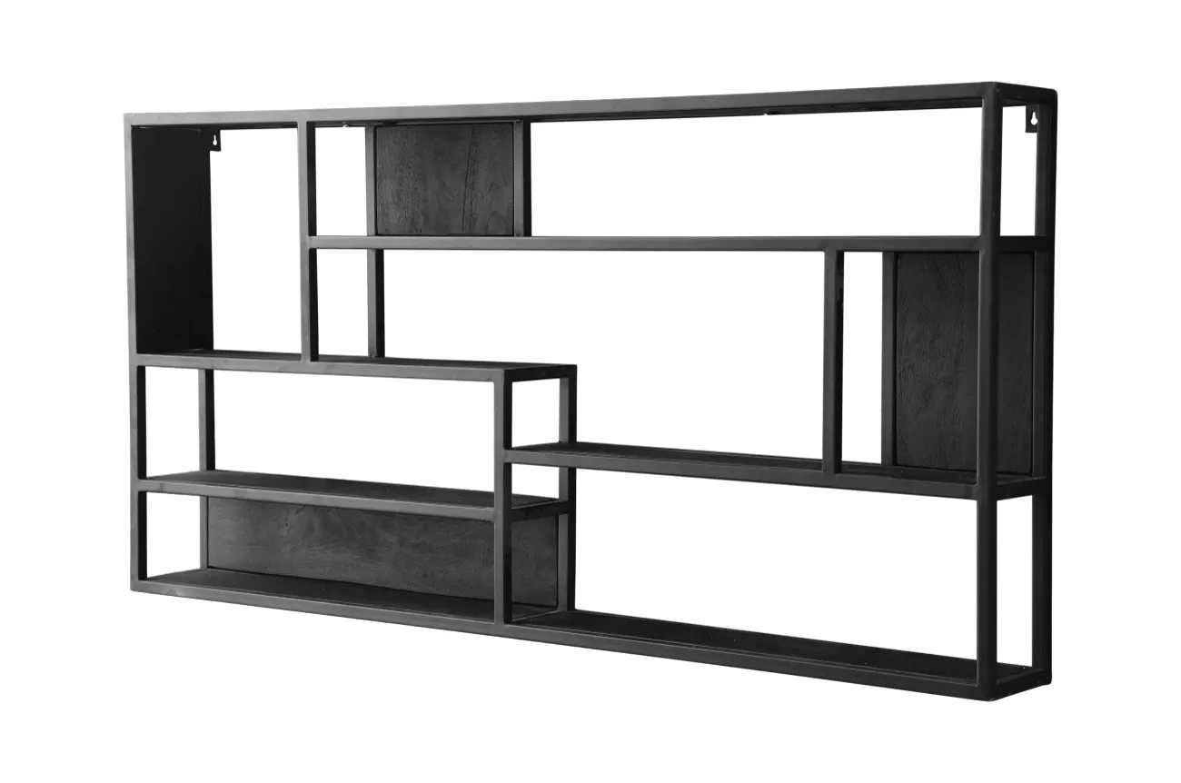Wandregal San Pedro XL schwarz, von Mokana Furniture, Hauptfoto