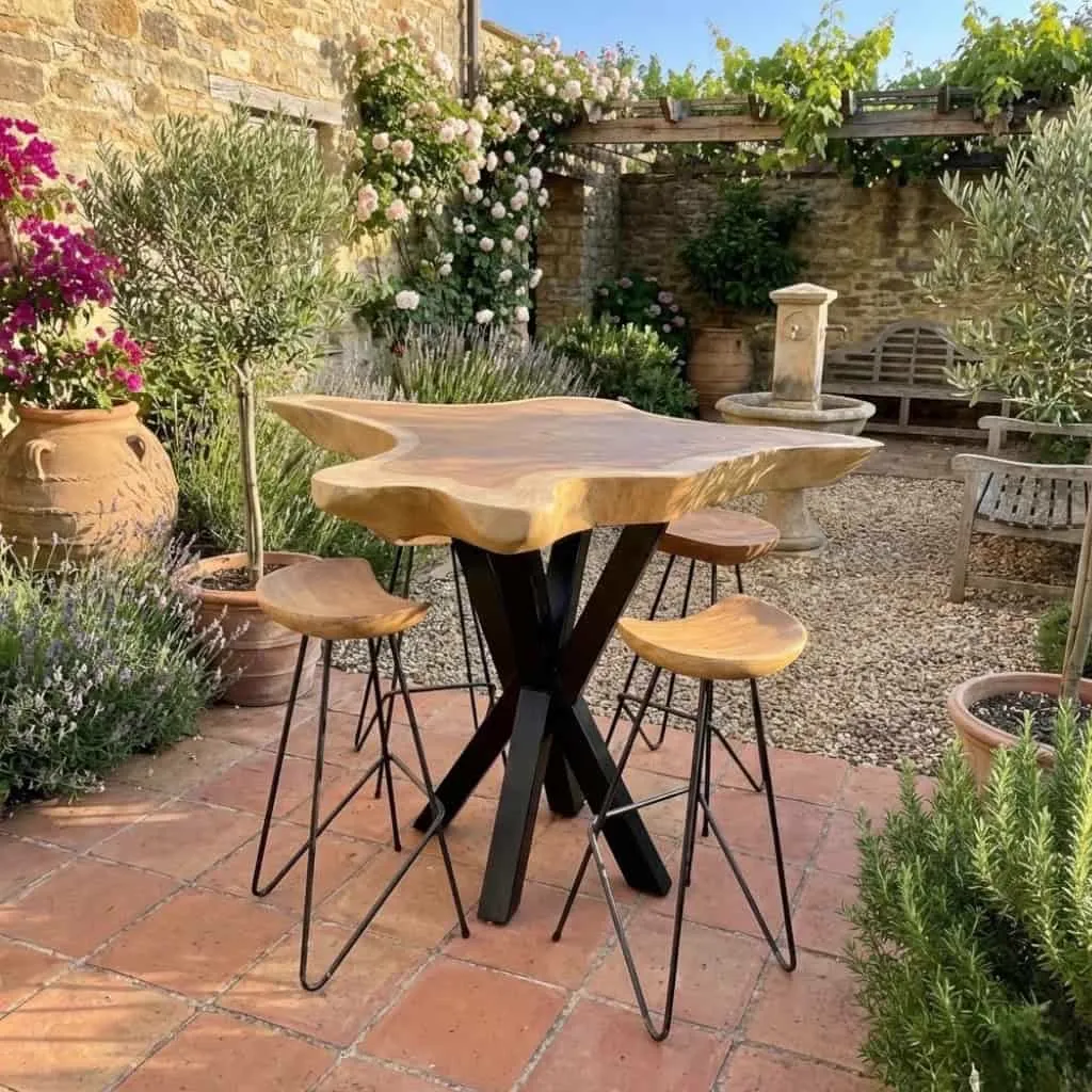 Bar table suar wood organic