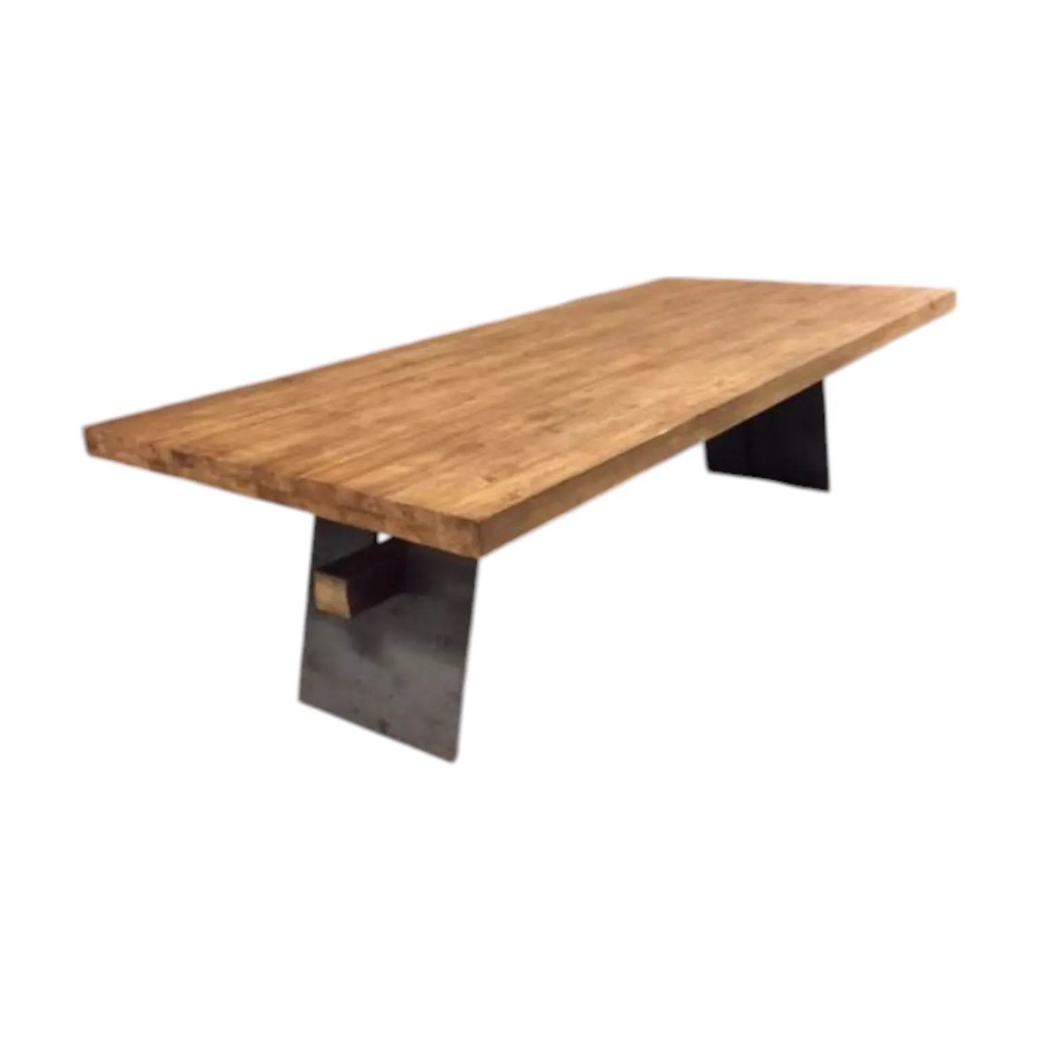 Eettafel Jaxx teakhout, schuin van bovenaf gefotografeerd op een witte achtergrond - B&B Collections