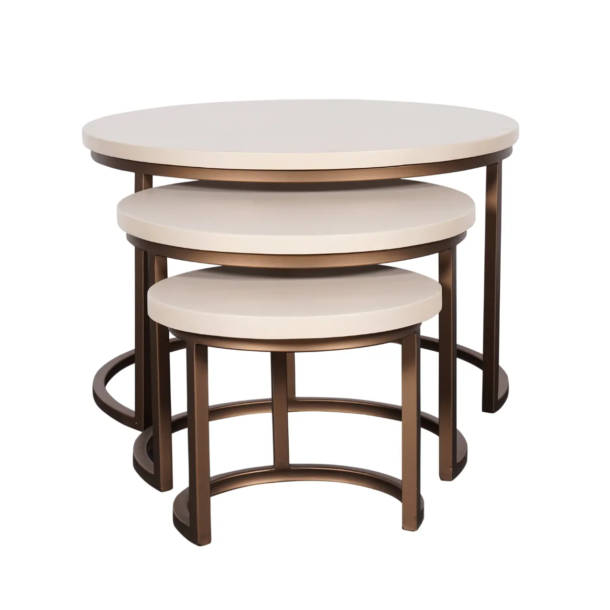 Coffee Table Madison Sand | 70 cm | set of 3 - Starfurn
