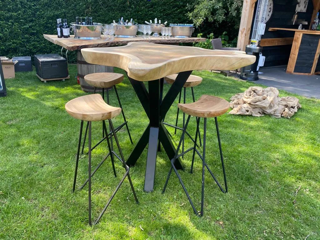 Bar table suar wood organic - World of Brosi