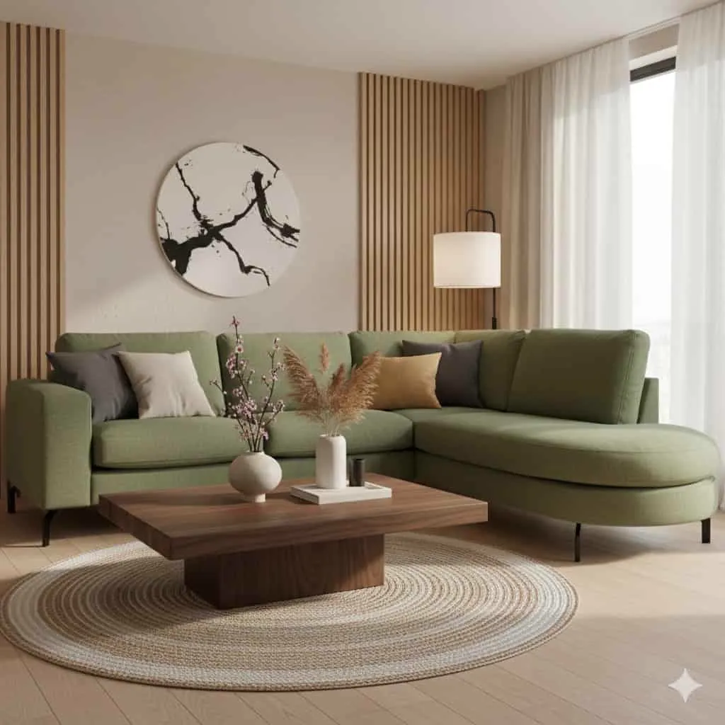 Corner Sofa Fedor Green