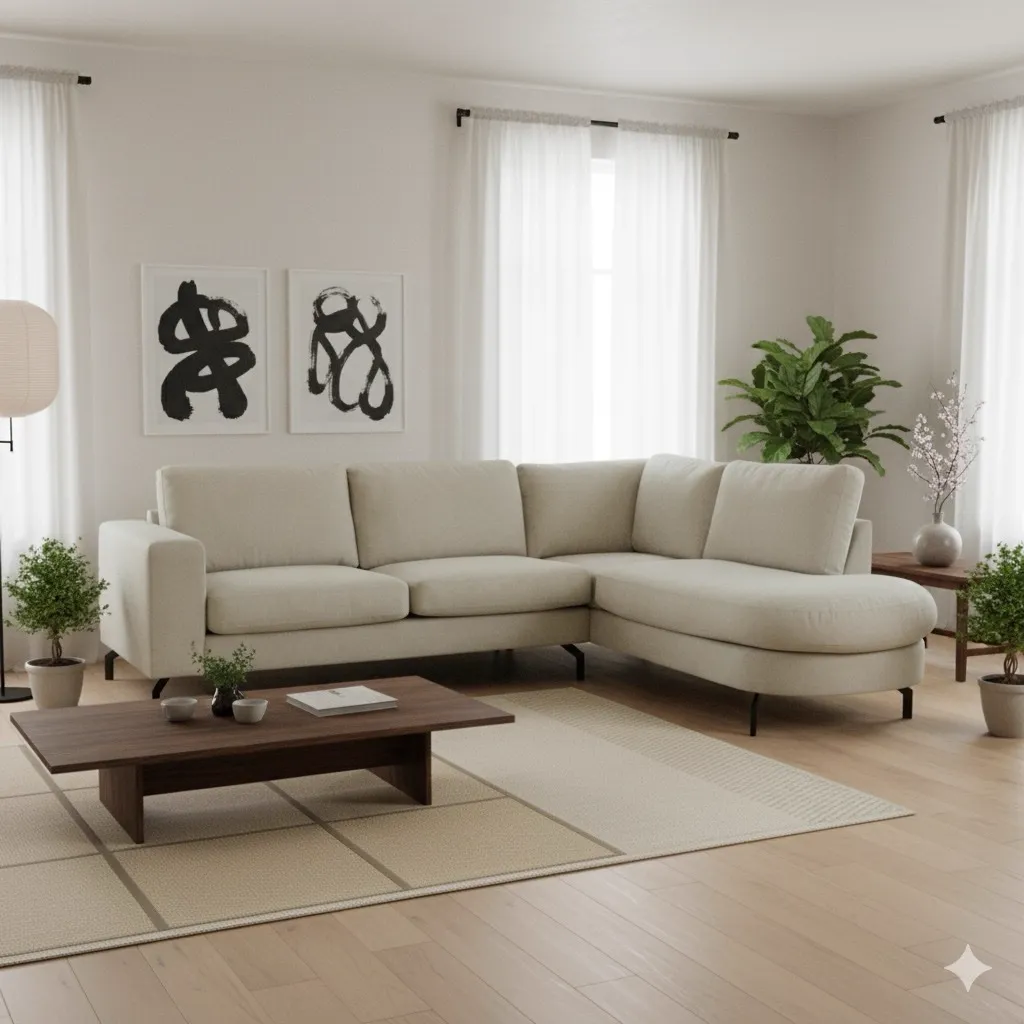 Corner sofa Fedor Natural