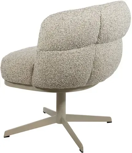 Dining Chair JLo beige swivel base 360 Cuzco Fog 3 - MySons