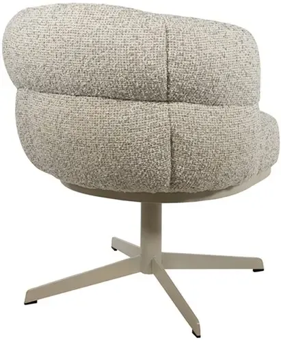 Dining Chair JLo beige swivel base 360 Cuzco Fog 3 - MySons