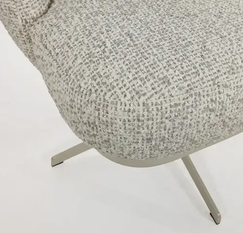 Dining Chair JLo beige swivel base 360 Cuzco Fog 3 - MySons