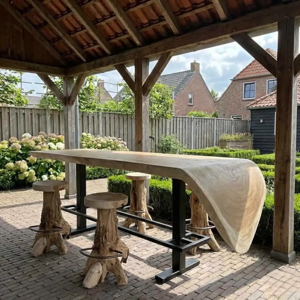 Bartafel suarhout watervalblad