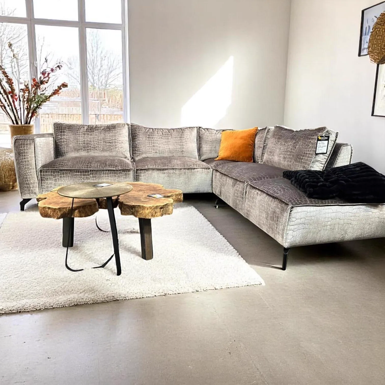 Robin Corner Sofa Croco Pattern - Wildeboer & van der Weide