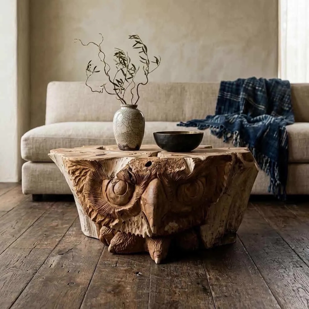 Salontafel Owl Teak Unique