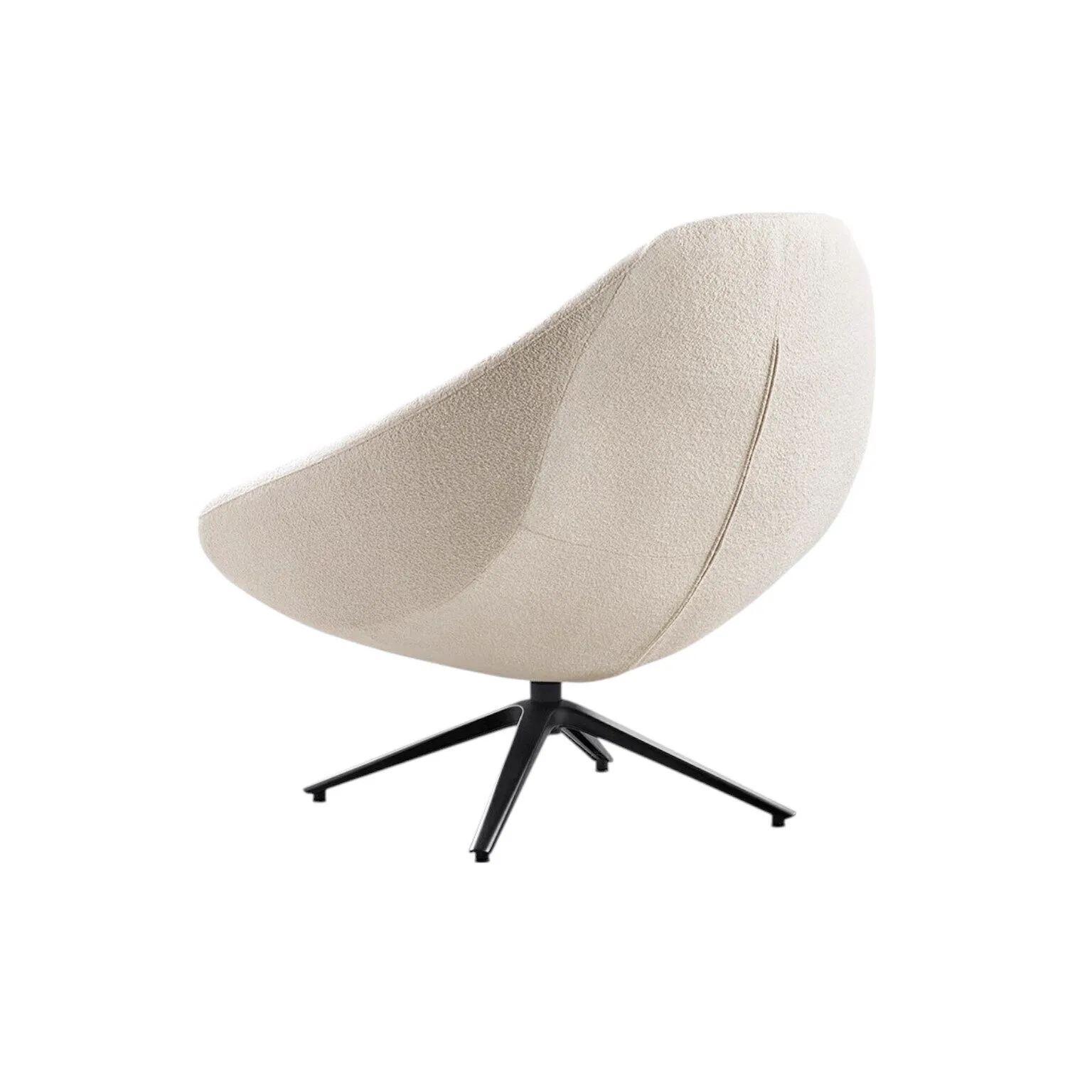 Sessel Rondo von Class Design auf weißem Hintergrund, schräg von hinten fotografiert