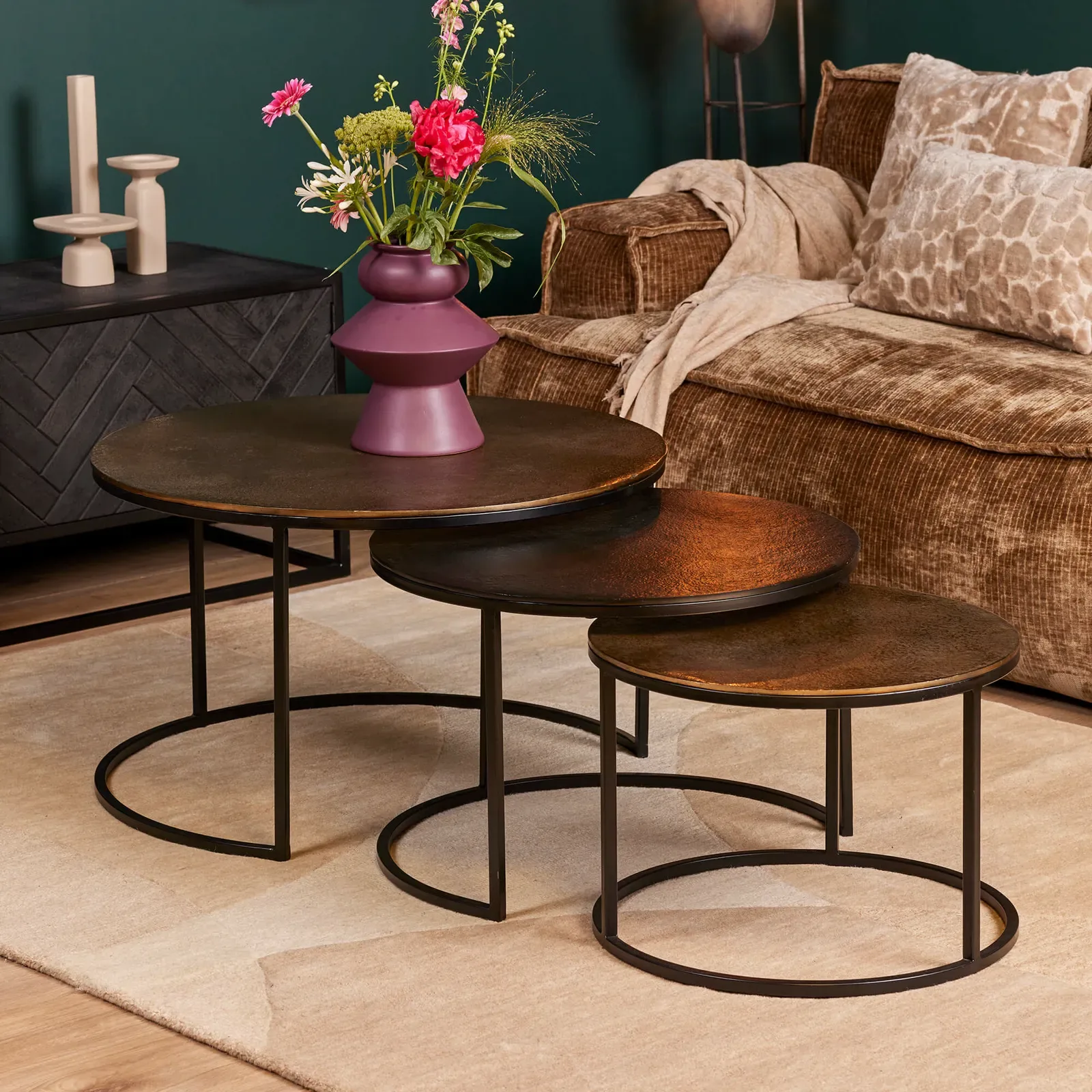 Coffee Table Xaro | 75 cm | Set of 3 - Starfurn