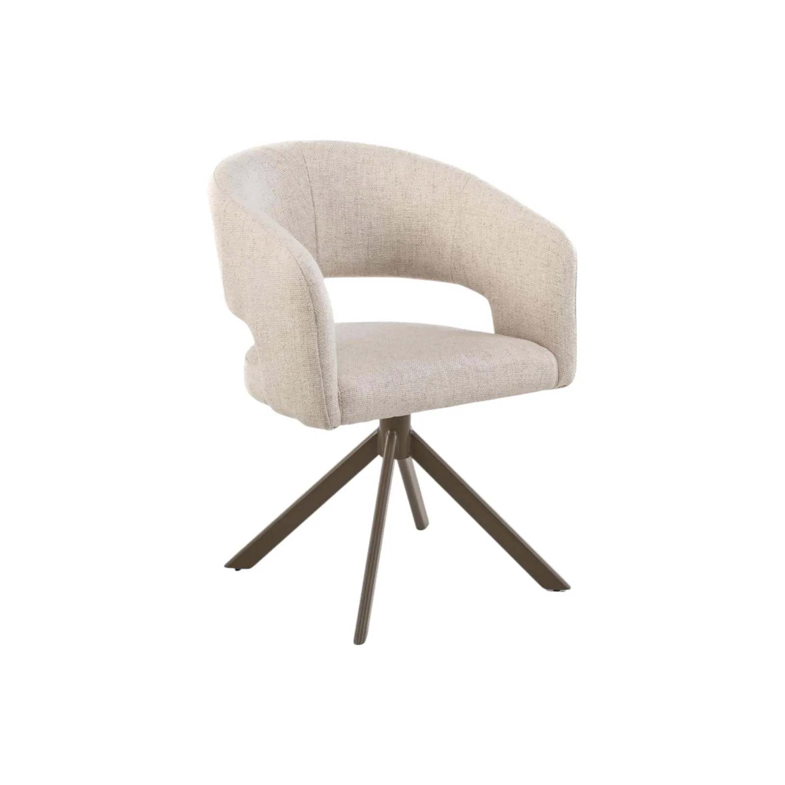 Tokyo Dining Chair | Tyler Cream | Anodic Brown - Moods Collection
