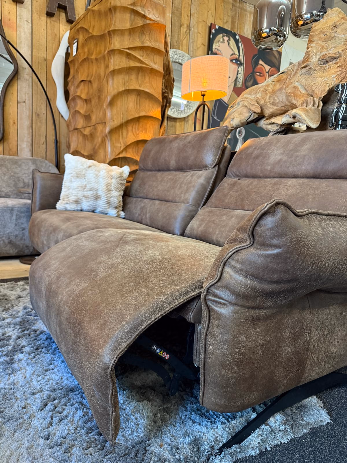 Sofa Utrecht recliner function Africa leather - Het Anker