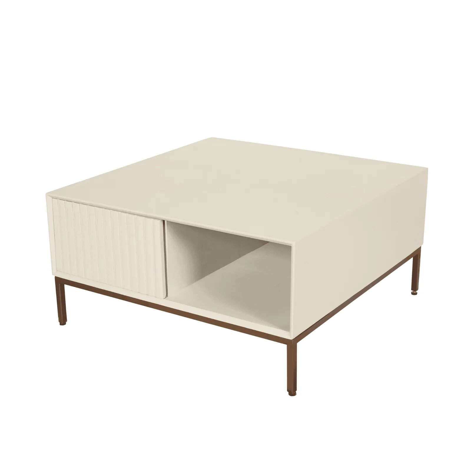 Coffee table Madison Sand | 80 cm | Square - Starfurn