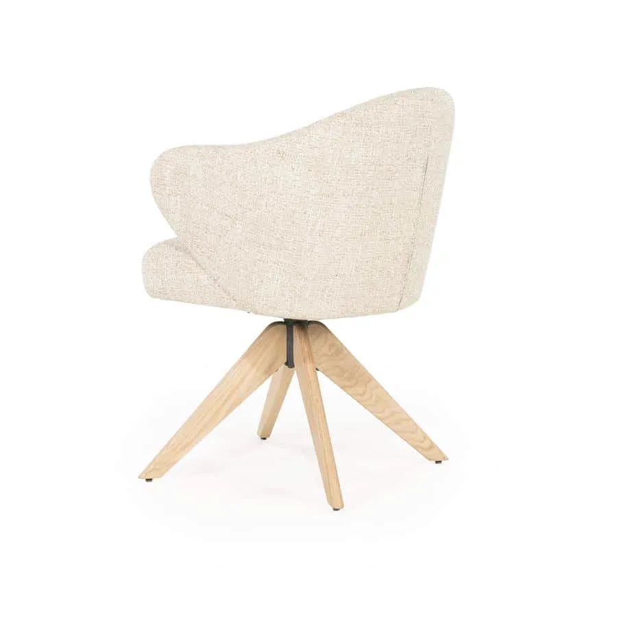 Chair Connor natural - beige Donna - Eleonora