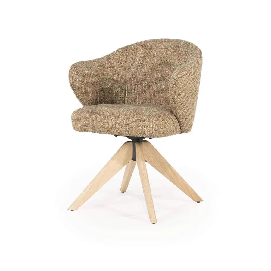 Chair Connor natural - mustard Donna - Eleonora