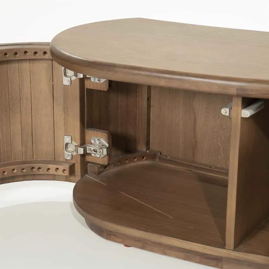 TV unit Josh 180 cm - brown - Eleonora