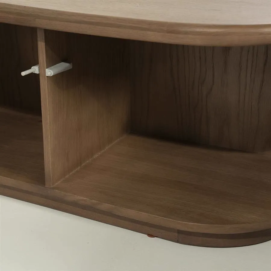TV unit Josh 240 cm - brown - Eleonora
