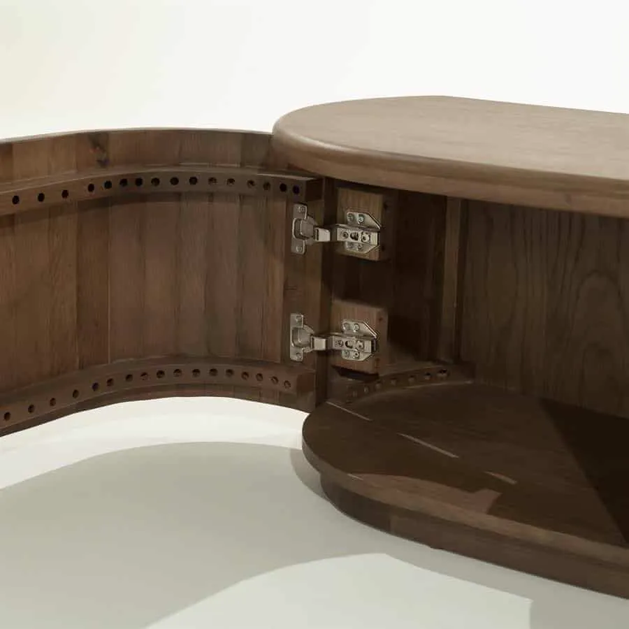 TV unit Josh 240 cm - brown - Eleonora