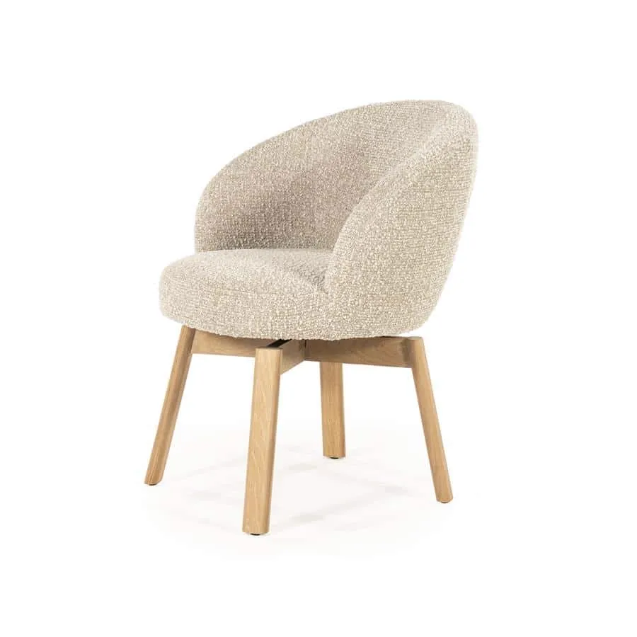 Chair Livia, taupe Hush - Eleonora
