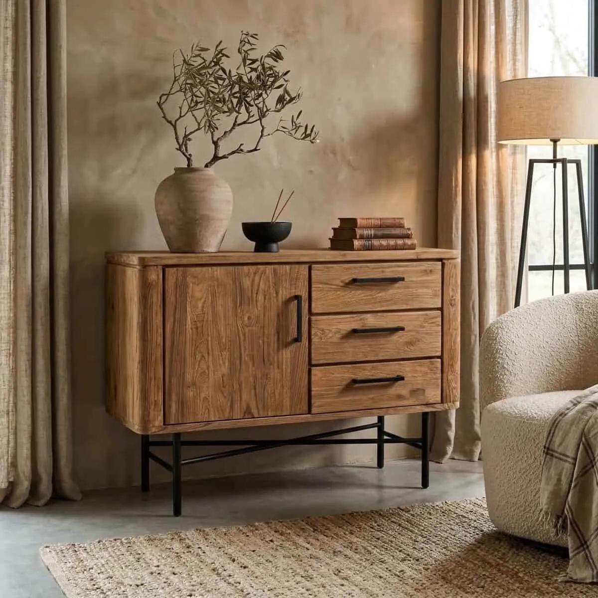 Dressoir Somo 110cm teakhout