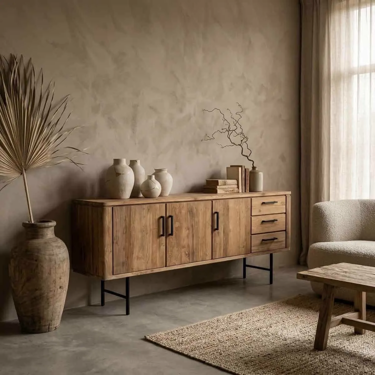 Dressoir Somo teakhout 200cm
