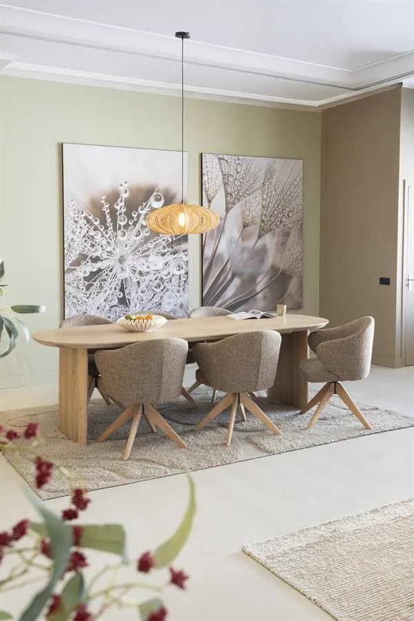 Chair Connor natural - brown Donna - Eleonora