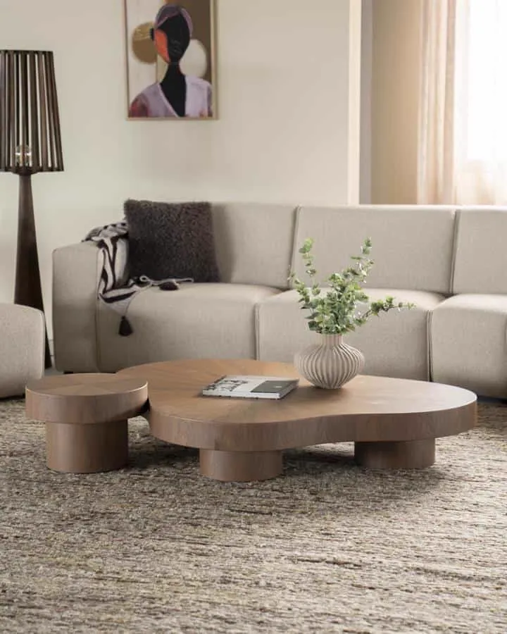 Side table Bobbie - light brown - Eleonora