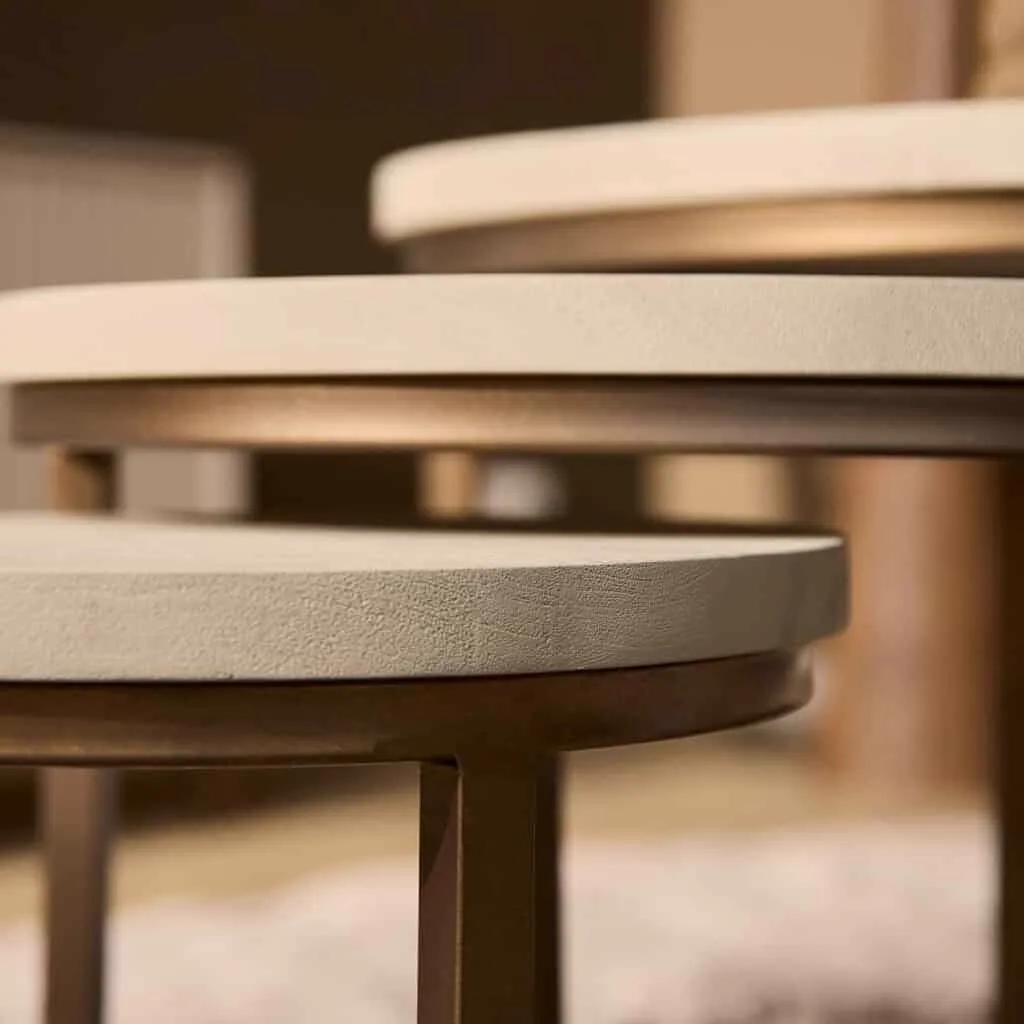 Coffee Table Madison Sand | 70 cm | set of 3 - Starfurn