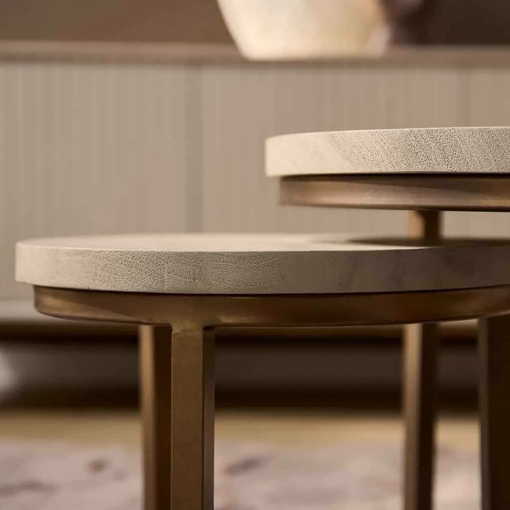 Coffee Table Madison Sand | 70 cm | set of 3 - Starfurn