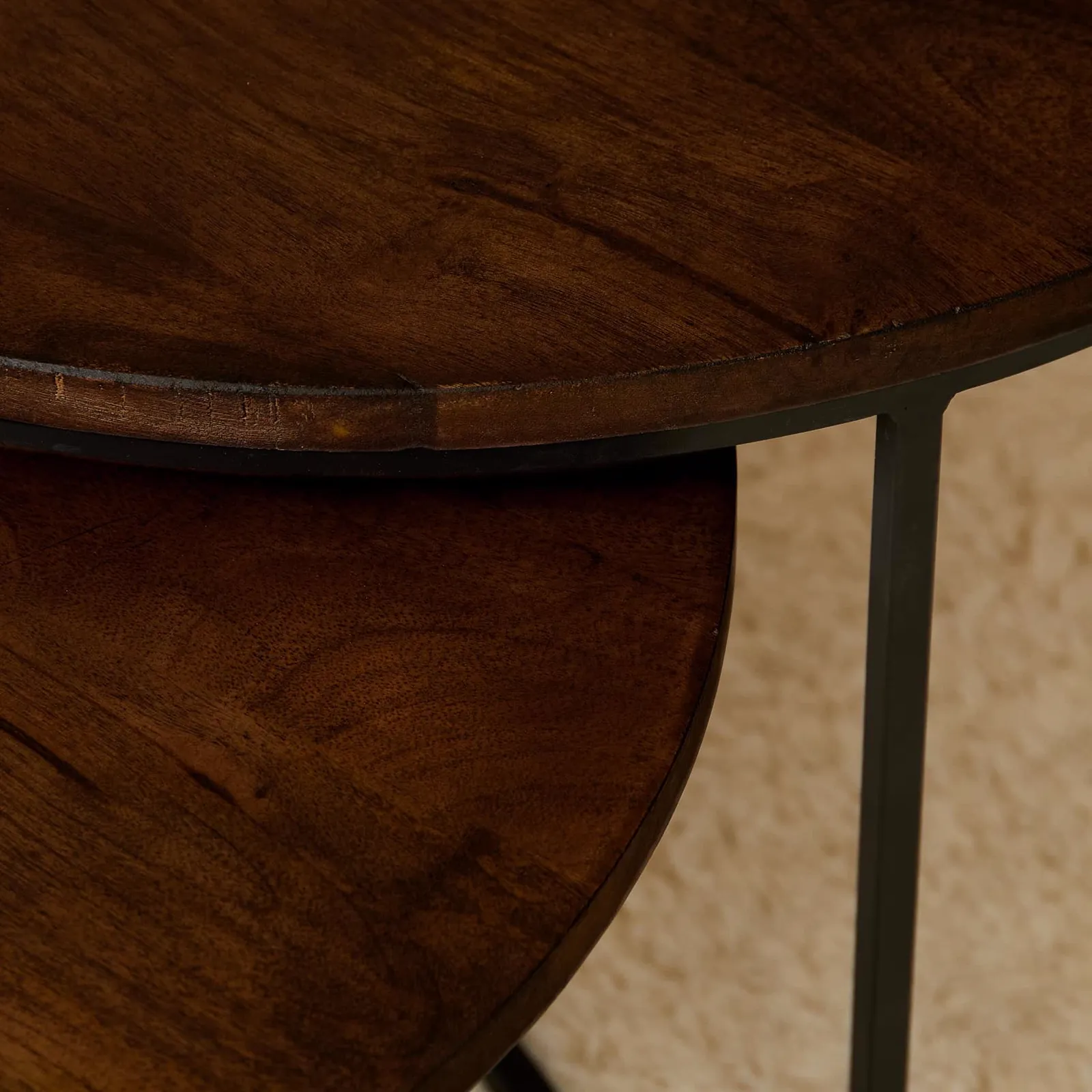 Coffee Table Madison Brown | 70 cm | set of 2 - Starfurn
