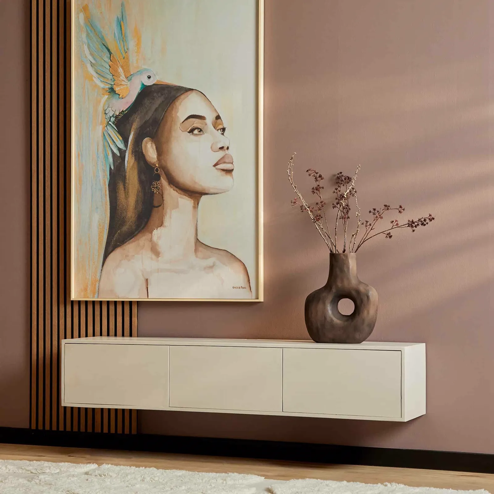 Floating TV Unit Vision Sand | 160 cm - Starfurn