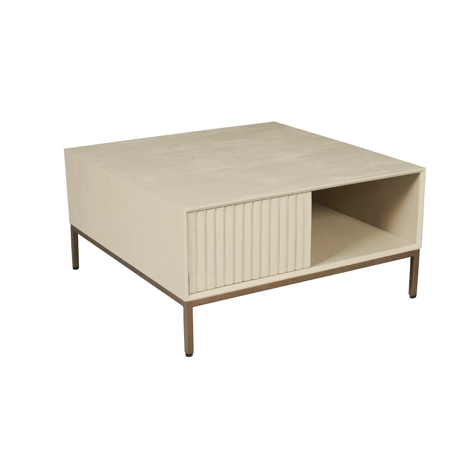 Coffee table Madison Sand | 80 cm | Square - Starfurn