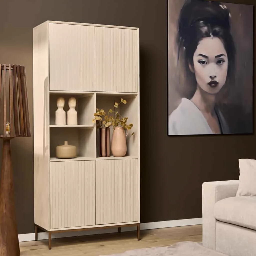 Display Cabinet Madison Sand | 90 cm - Starfurn