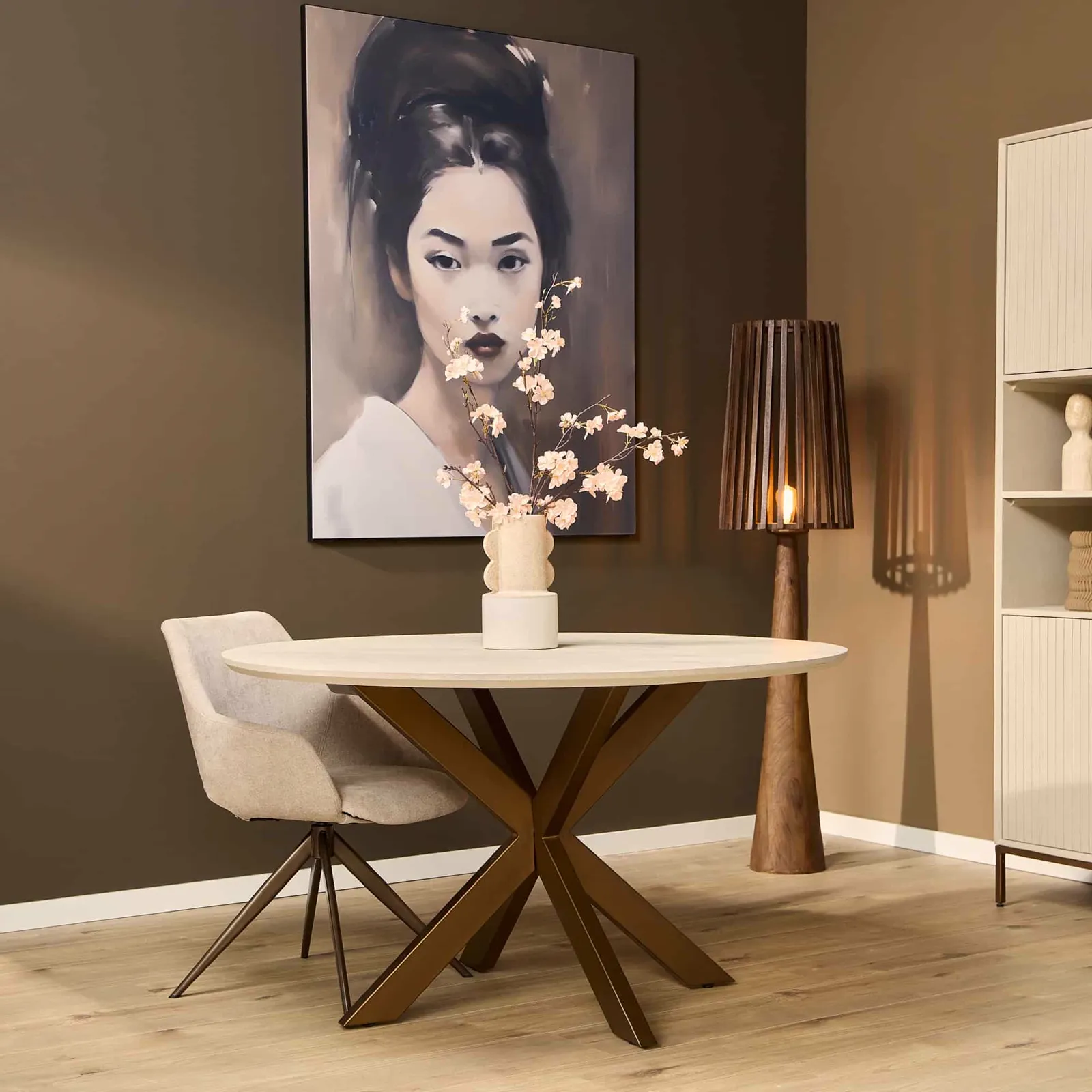 Dining table Madison Sand | 110 cm - Starfurn