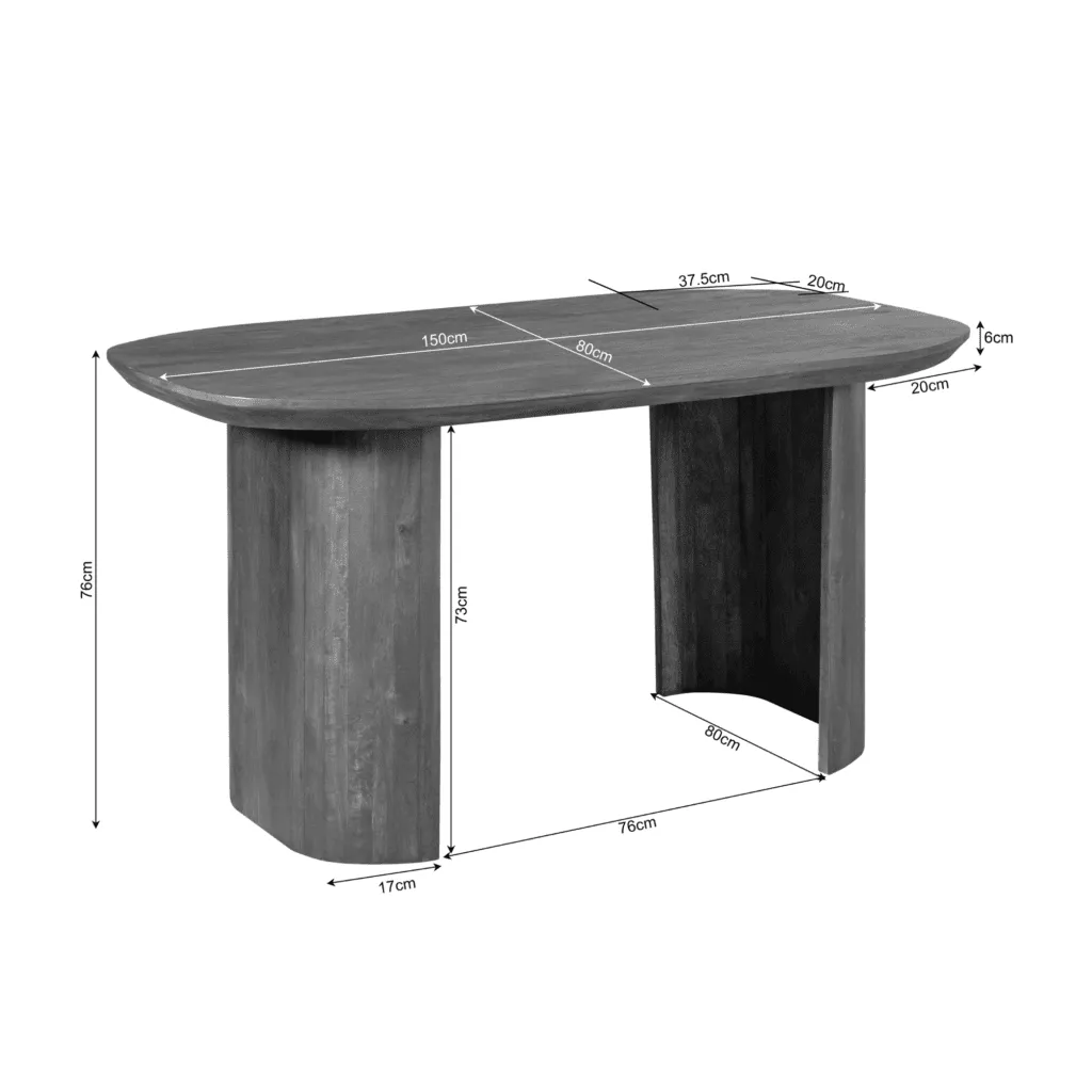 Desk Maré Brown | 150 cm - Starfurn
