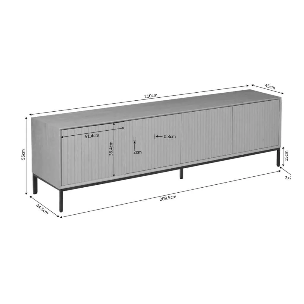 TV unit Madison Brown | 210 cm - Starfurn