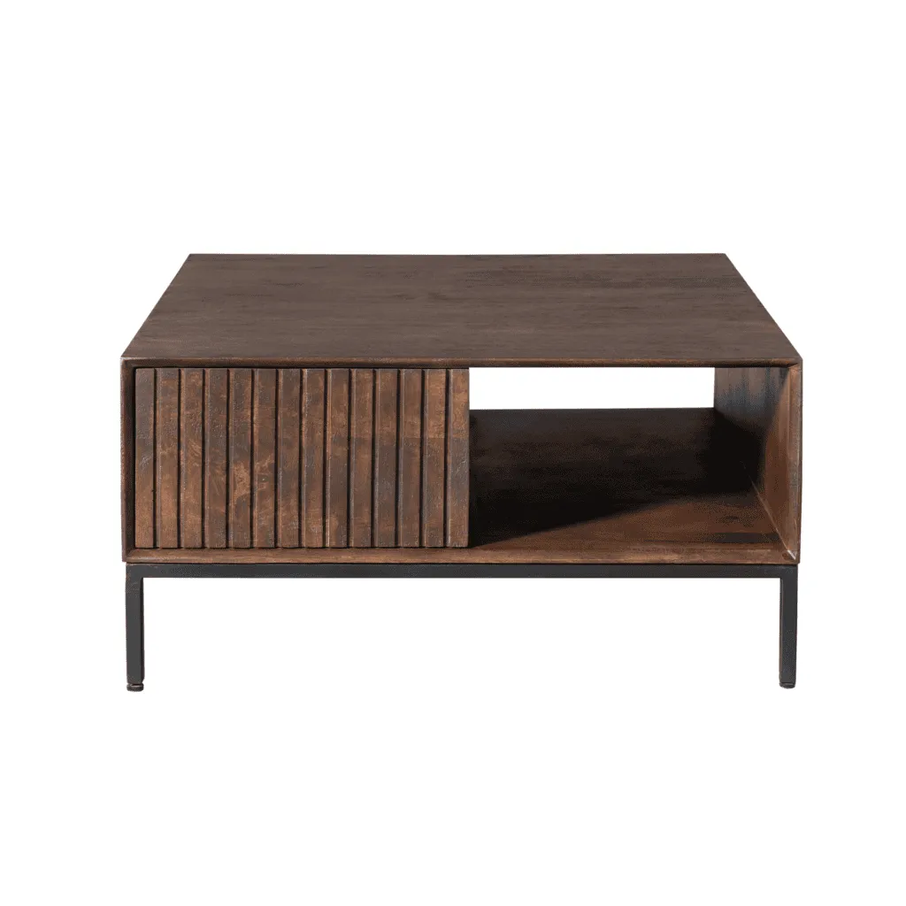 Coffee Table Madison Brown | 80 cm | Square - Starfurn