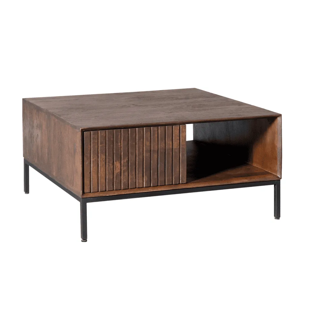 Coffee Table Madison Brown | 80 cm | Square - Starfurn