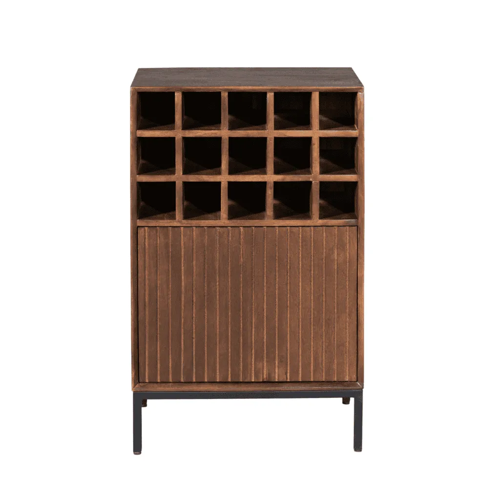 Wine Cabinet Madison Brown | 55 cm - Starfurn