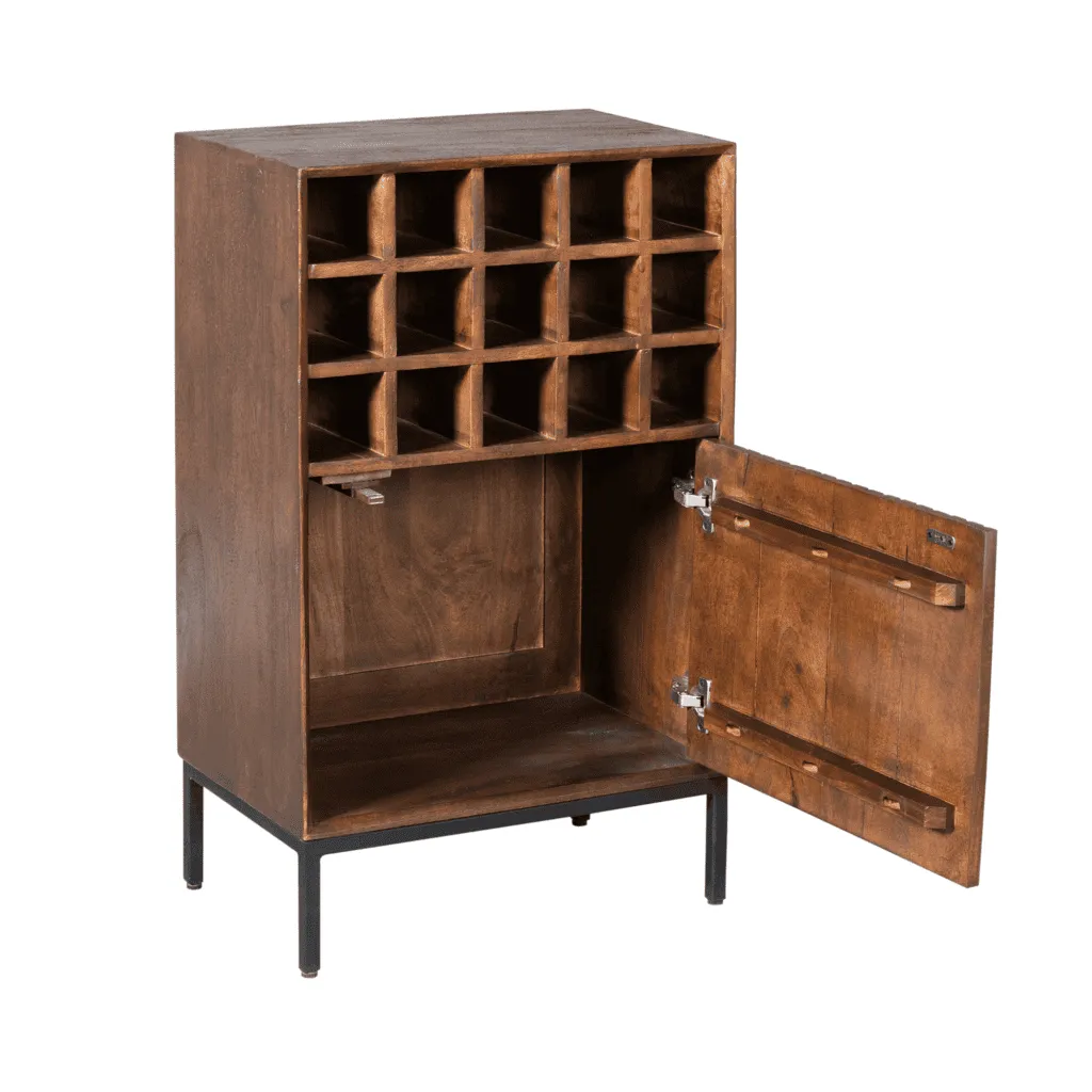 Wine Cabinet Madison Brown | 55 cm - Starfurn