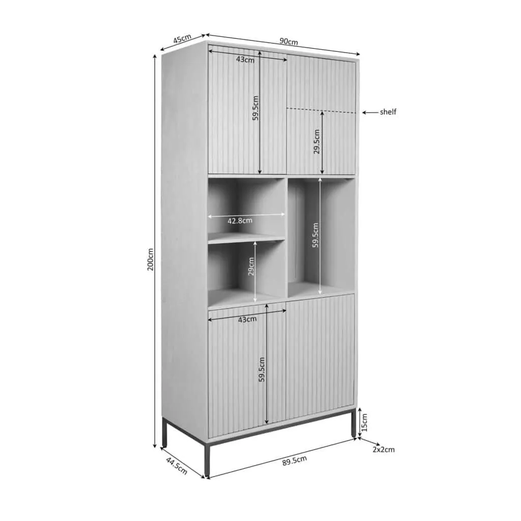Storage Cabinet Madison Brown | 90 cm - Starfurn