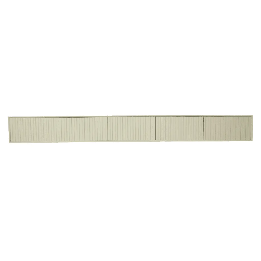 Zwevend tv meubel Madison Sand, 280 cm, op een witte achtergrond, van voren gefotografeerd - Starfurn