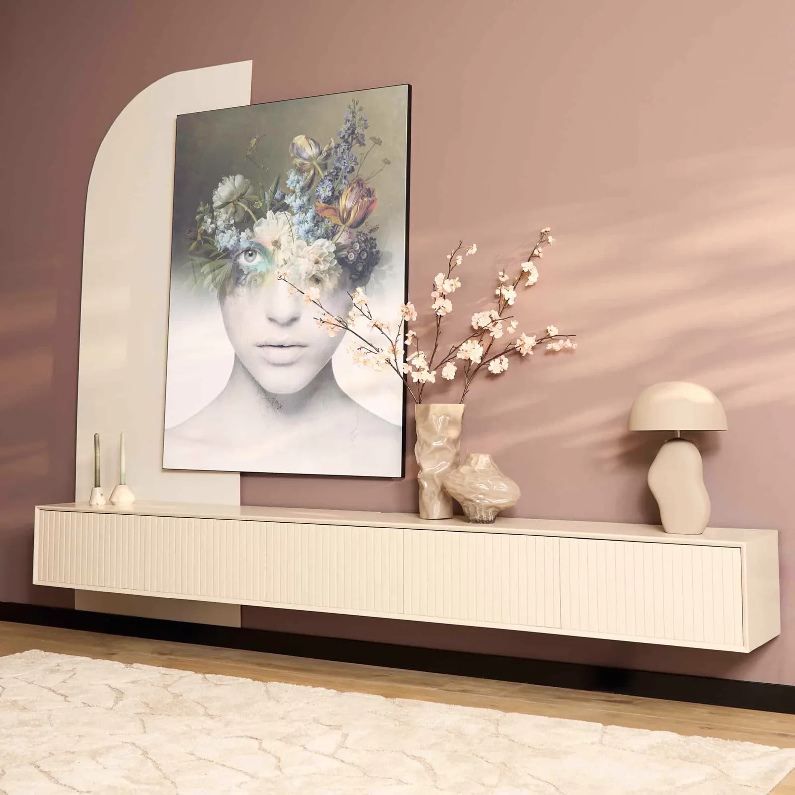 Floating TV Unit Madison Sand | 280 cm - Starfurn